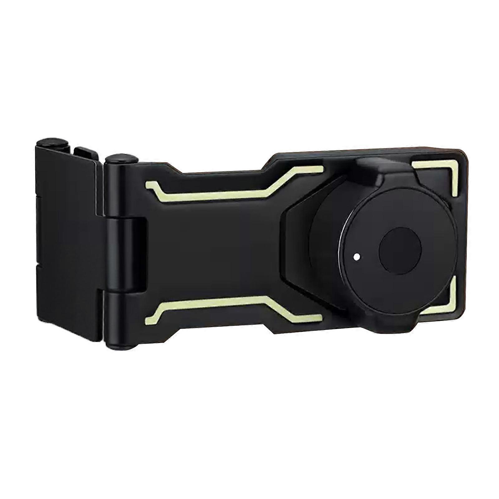 Keyless Cabinet Lock Fingerprint Recognition Lock Cabinet Keyed Hasp Lock for Drawers, Cabinets, Cupboard Enduring  Mysterious black