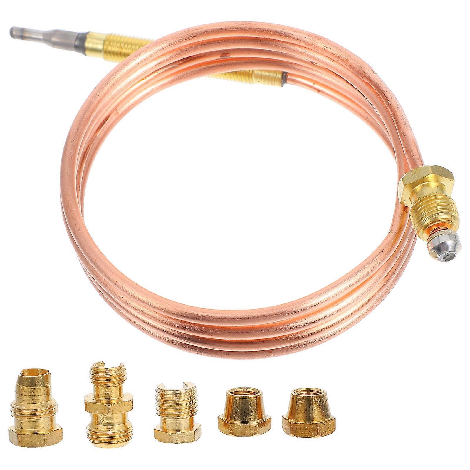 Universal Gas Thermocouple Temperature Sensor for Heating Appliances Homeowners 1 Set Precise Temperature Regulation Versatile Features