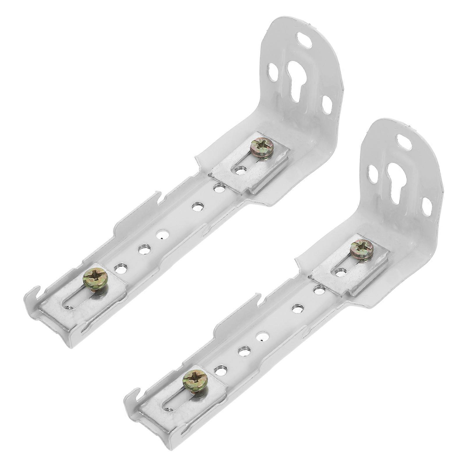 Double Curtain Track Ceiling Mount Brackets for Window Blind 2Pcs