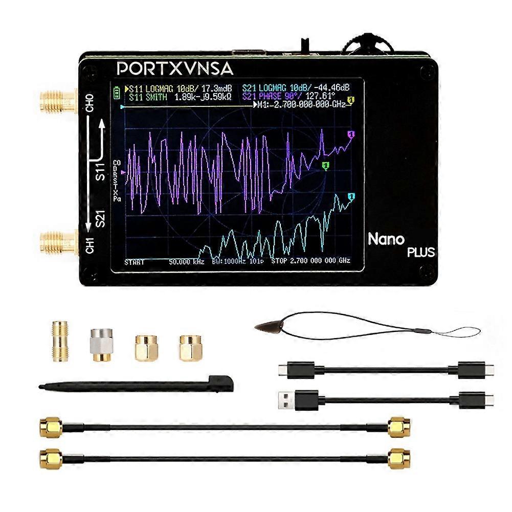 For NanoVNA Handheld Spectrum Analyzer 50KHz-2.7GHz Vector Network Antenna Analyzer MF HF VHF UHF Antenna Tuner