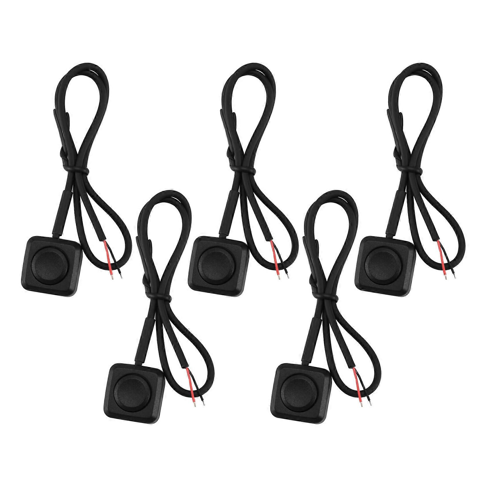 5Pcs Momentary Switch Momentary Push Button ON Off Switch 12V 24V Surface Mount Mini Button Switch