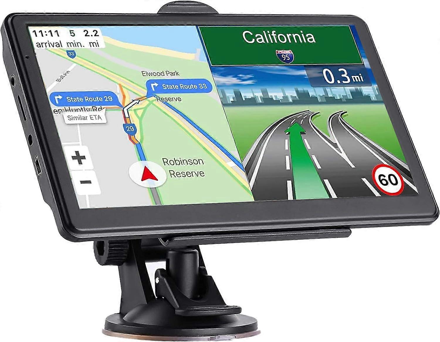 GPS Navigation for Car and Truck, 7 Inch Touchscreen with Lifetime Map Updates, Voice Guidance, Speed Warning