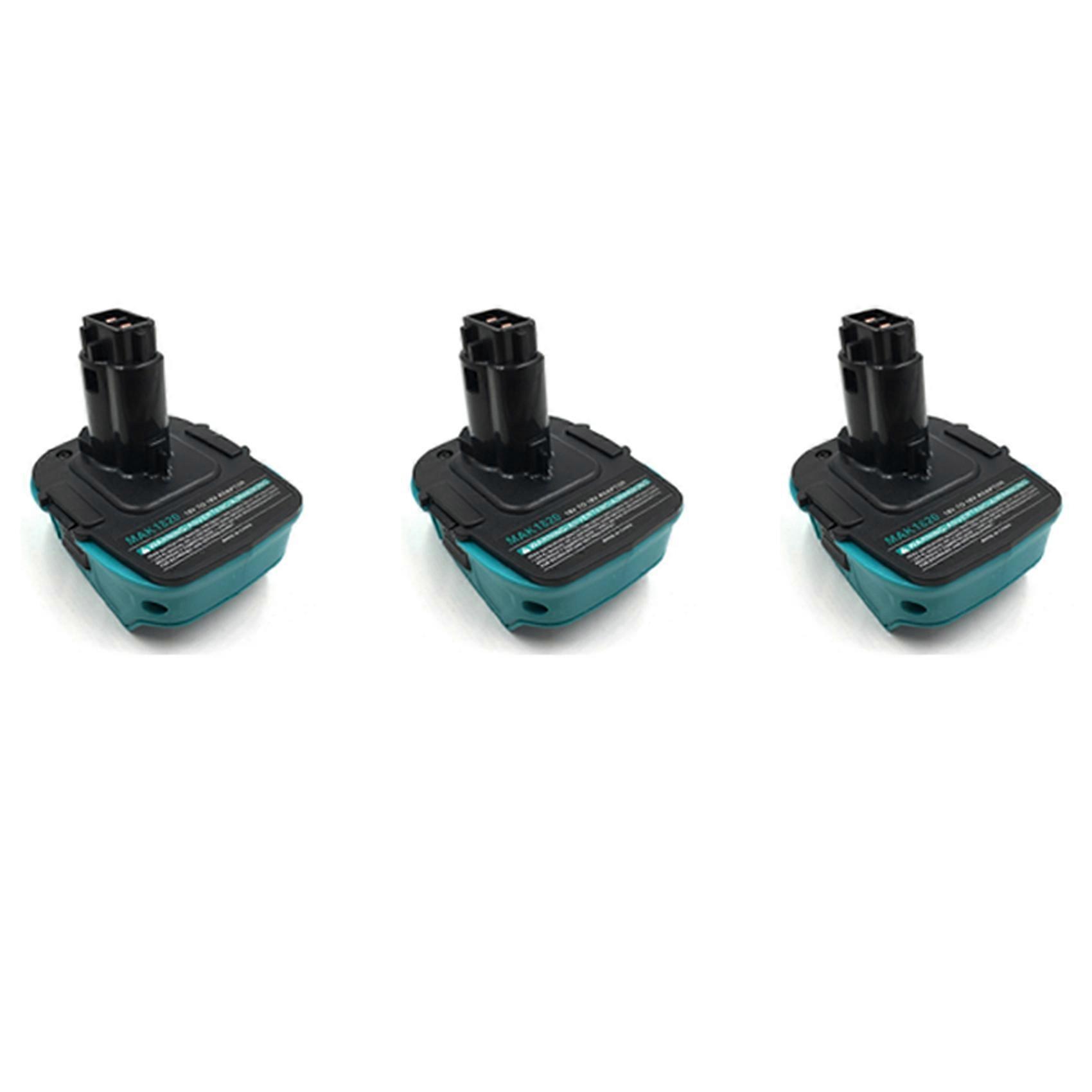 3X MAK1820 Adapter Converter for Makita 18V Li-Ion Battery BL1830 BL1860 for Dewalt DC9096 Ni-Cd Ni-Mh Battery Tools