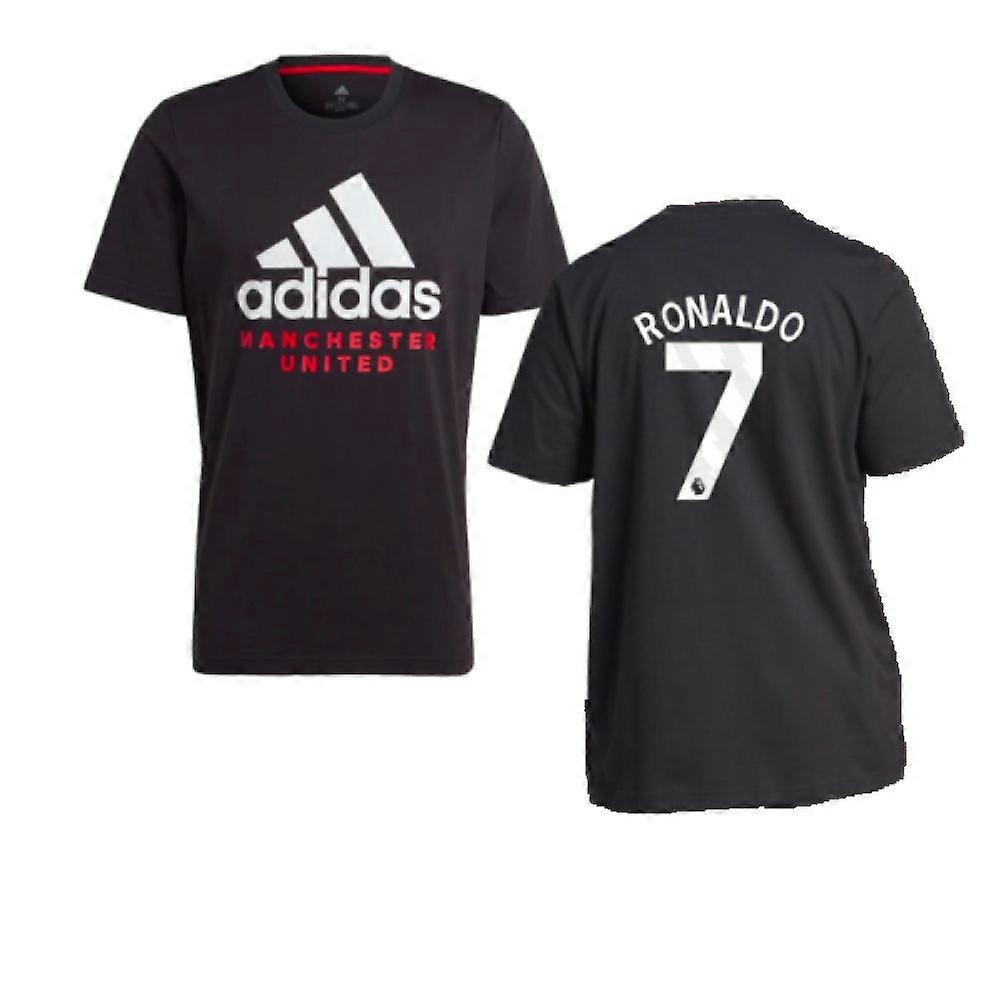 2023-2024 Man Utd DNA Graphic Tee (Black) (Ronaldo 7)