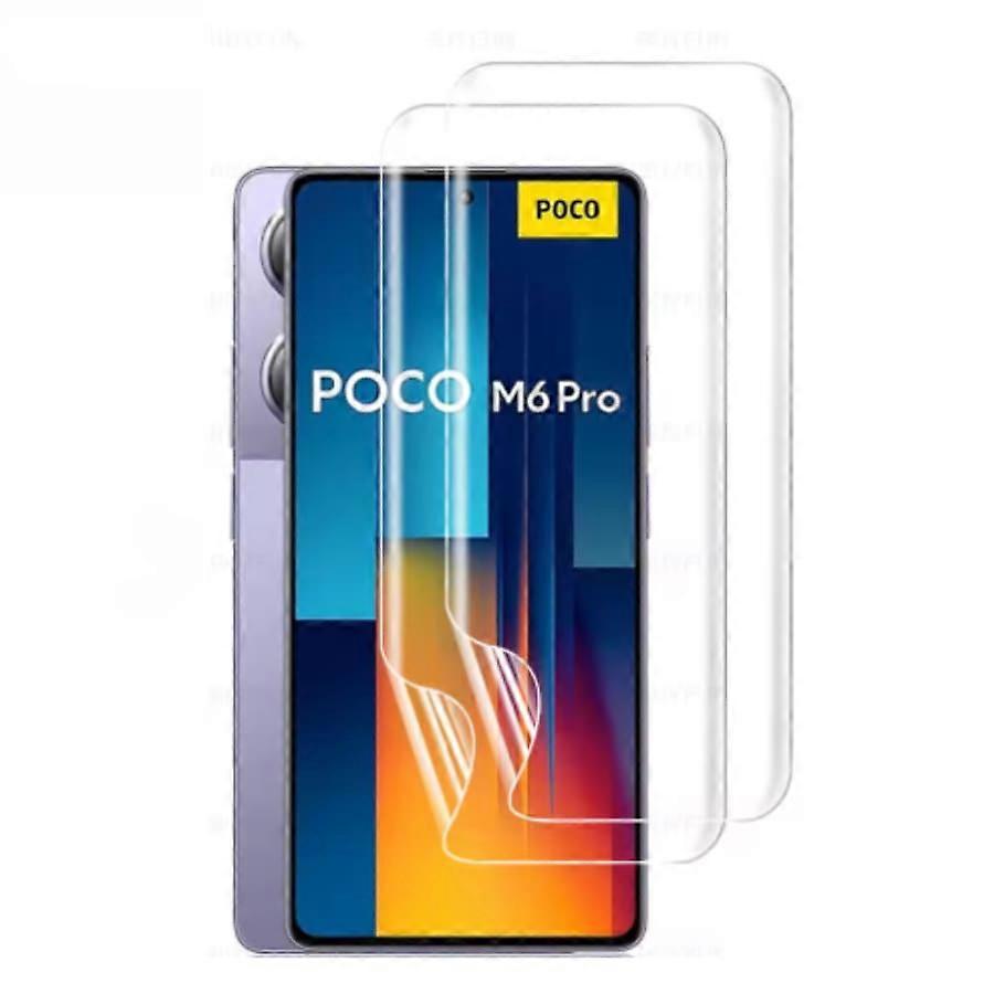 Poco M6 Pro 4g  Hydrogel Screen Protector (pack Of 2)