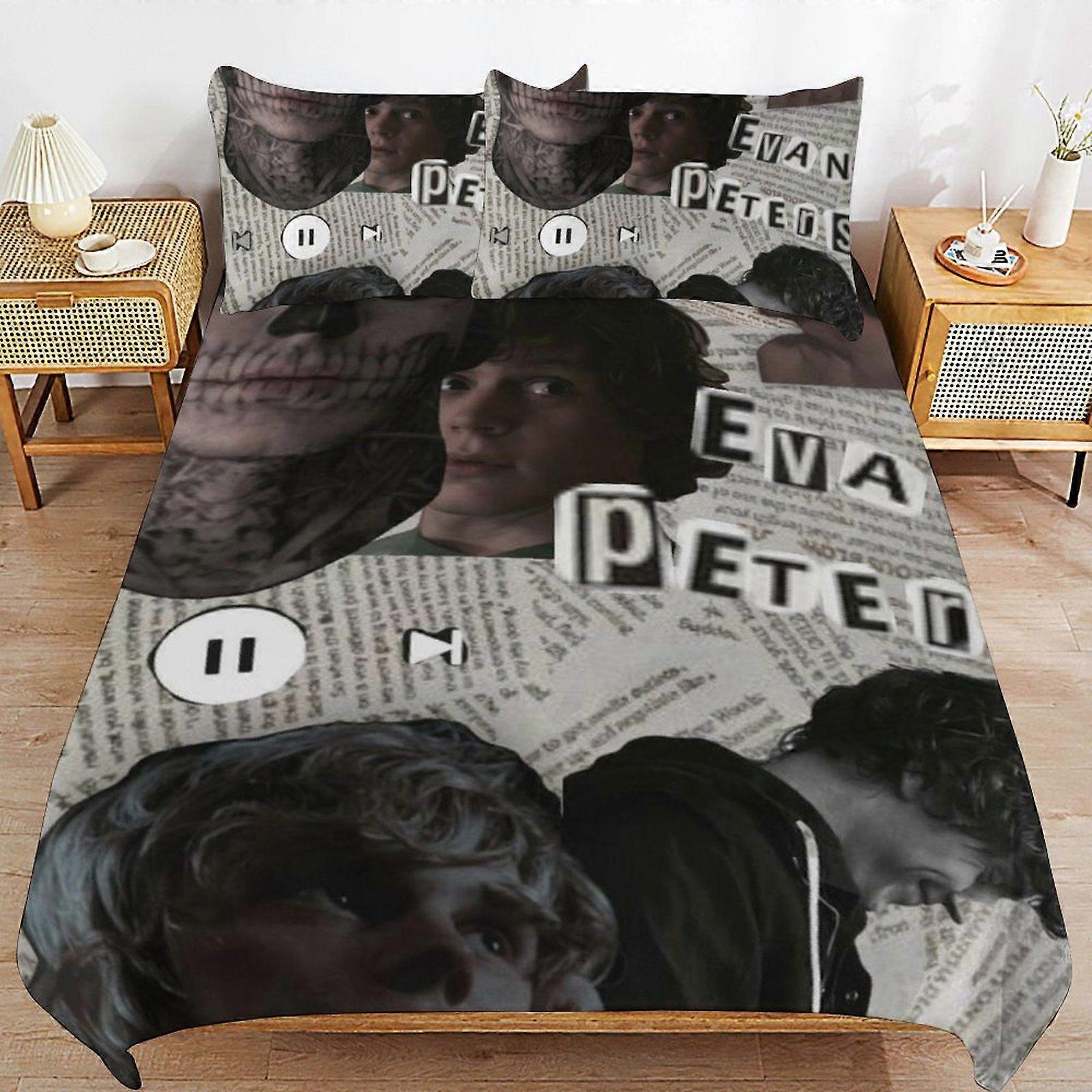 Evan peters Machine Washable Easy Zip Soft Bedding Support Consistent Layer Duvet Cover Sets Choice