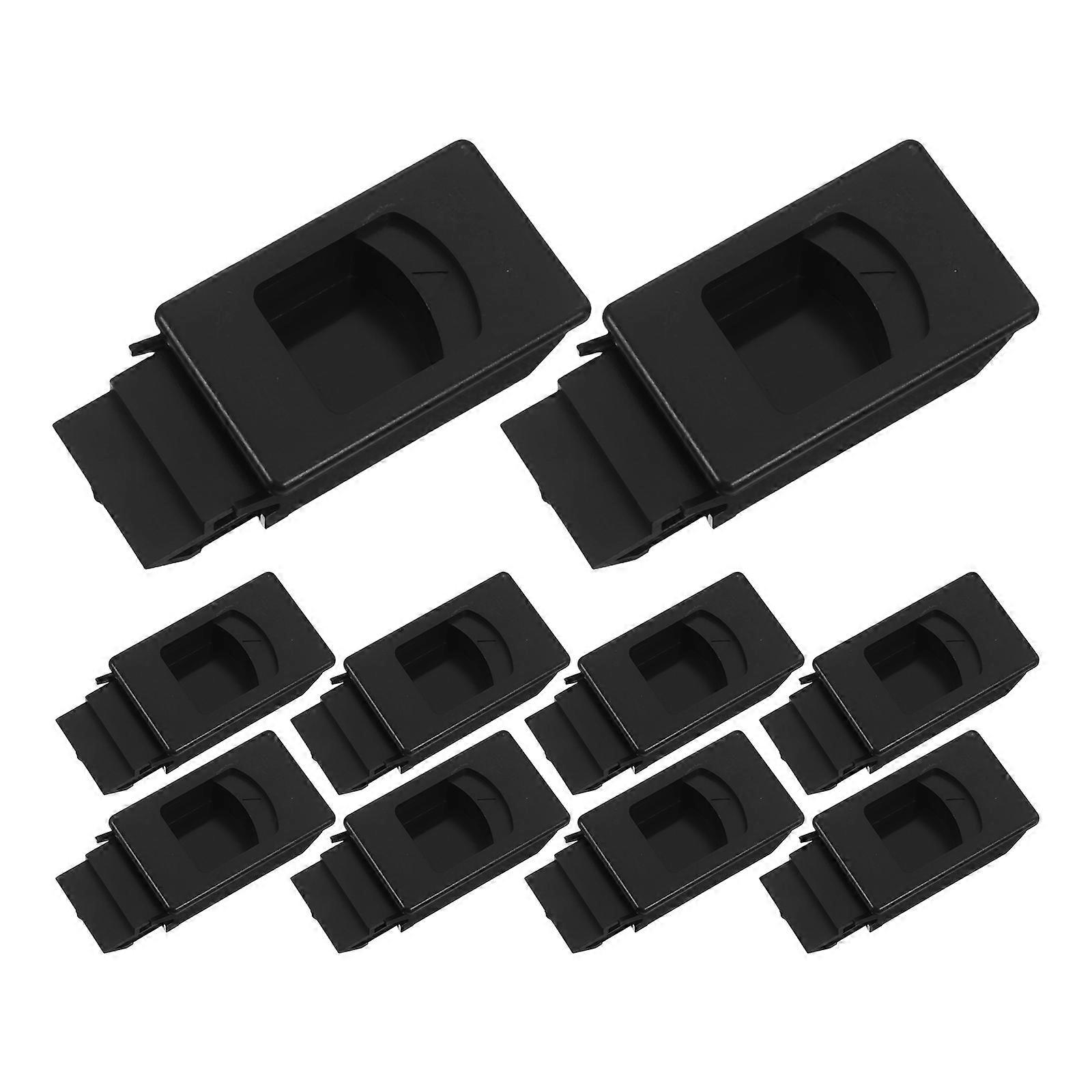 Indoor Enclosures Hidden Door Lock 30Pcs Plastic Push Pull Cabinet Latches