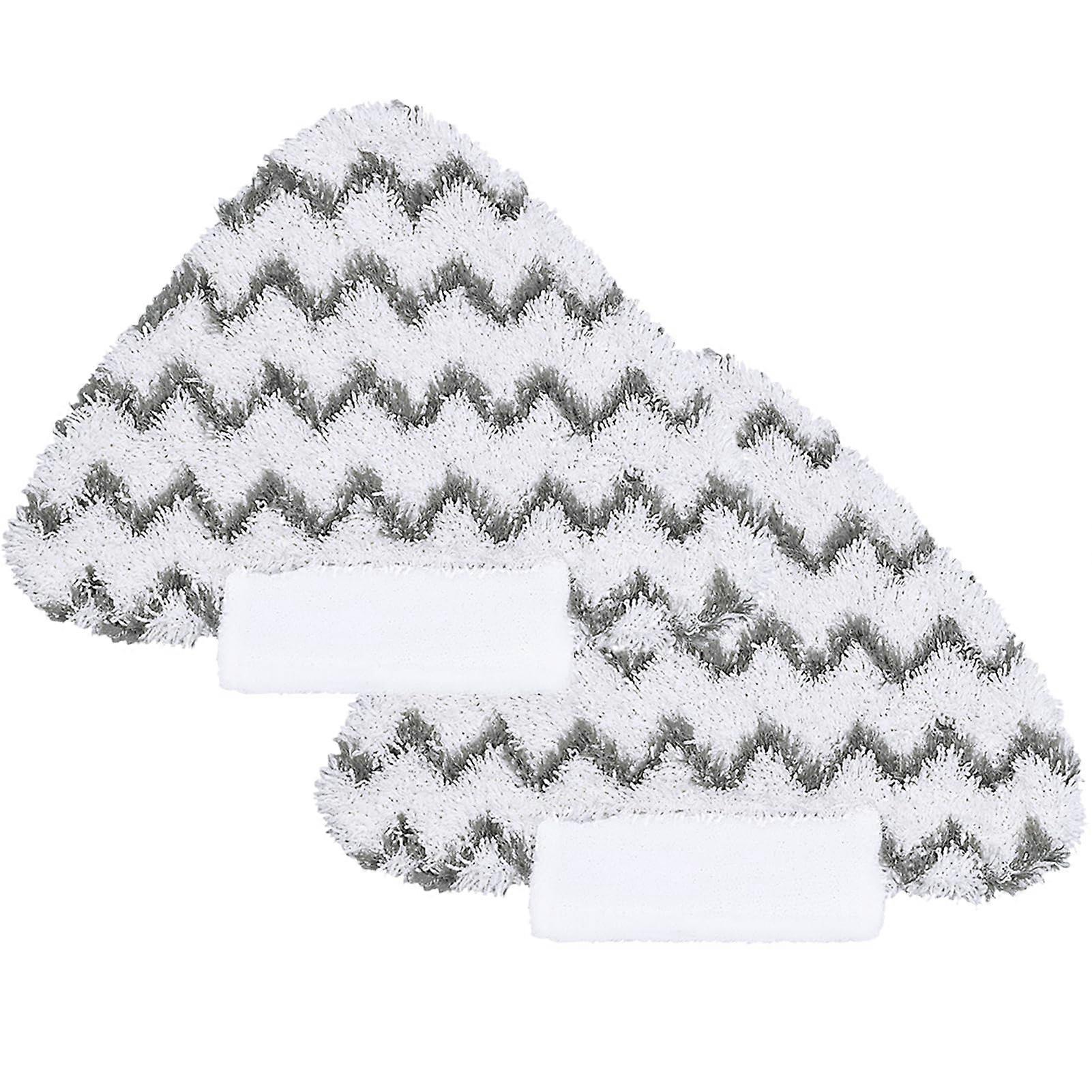 2 Pack Microfiber Triangle Steam Mop Pads for Efficient Deep Cleaning on All Floor Types