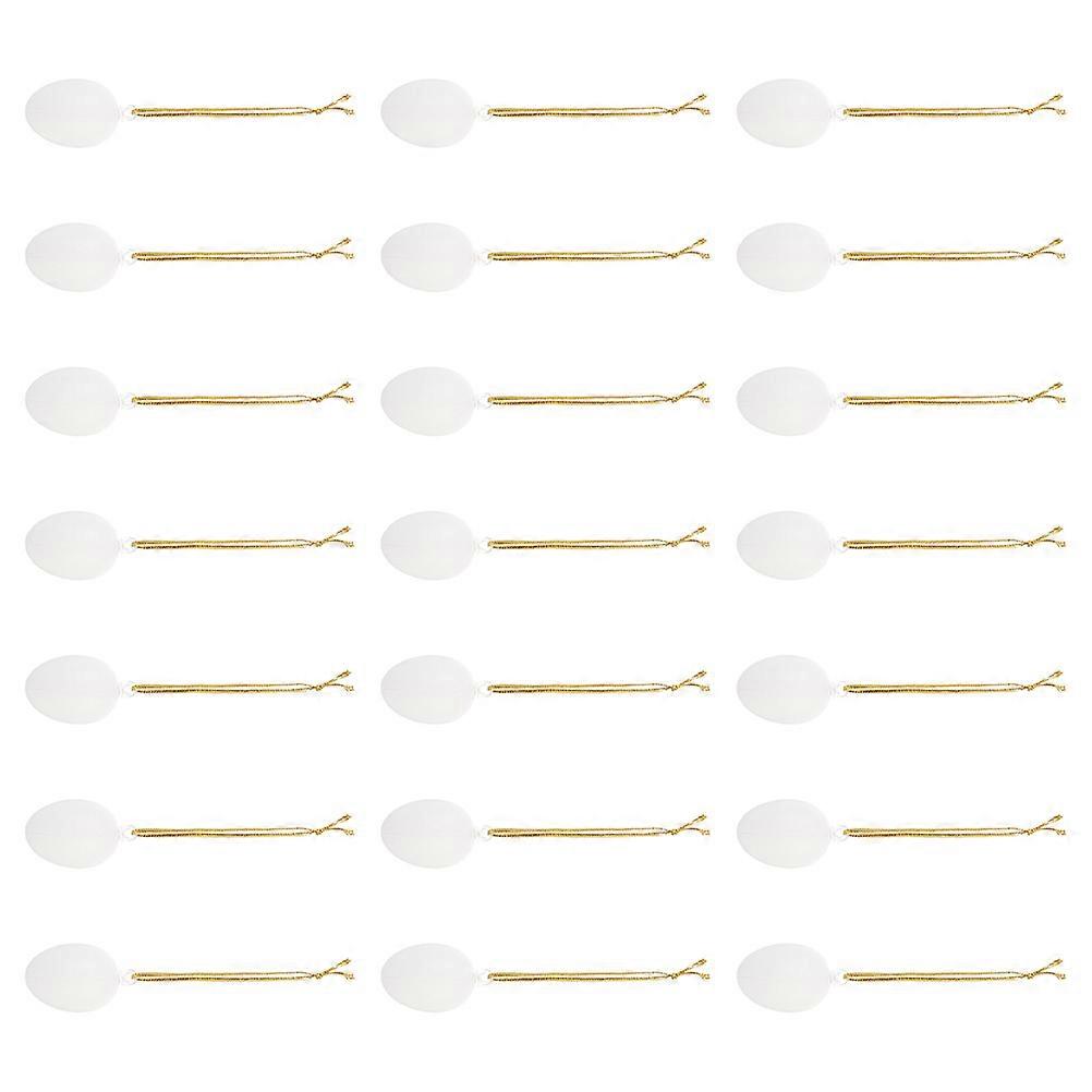 Pigeon Egg Pendants Plastic for Decoration 25Pcs White Easter Craft Set
