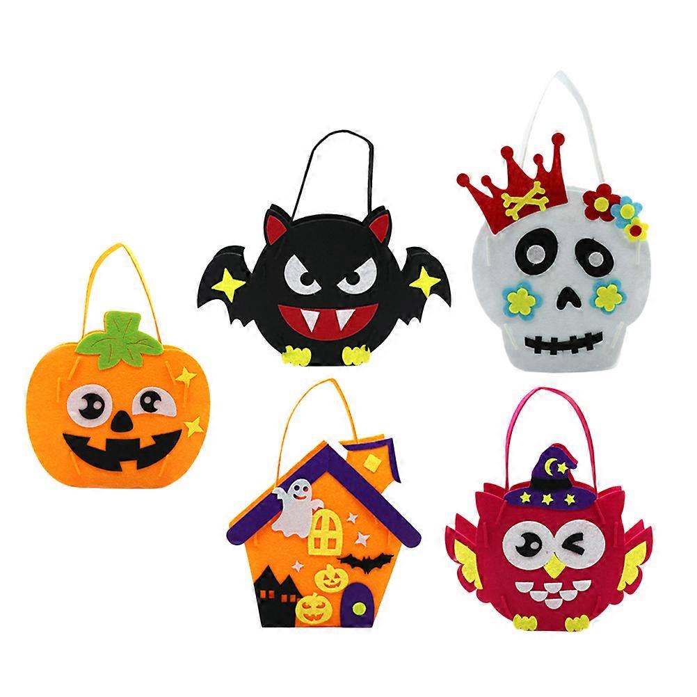 Halloween Candy Bag Owl Shape Storage For Dance Parties 5Pcs