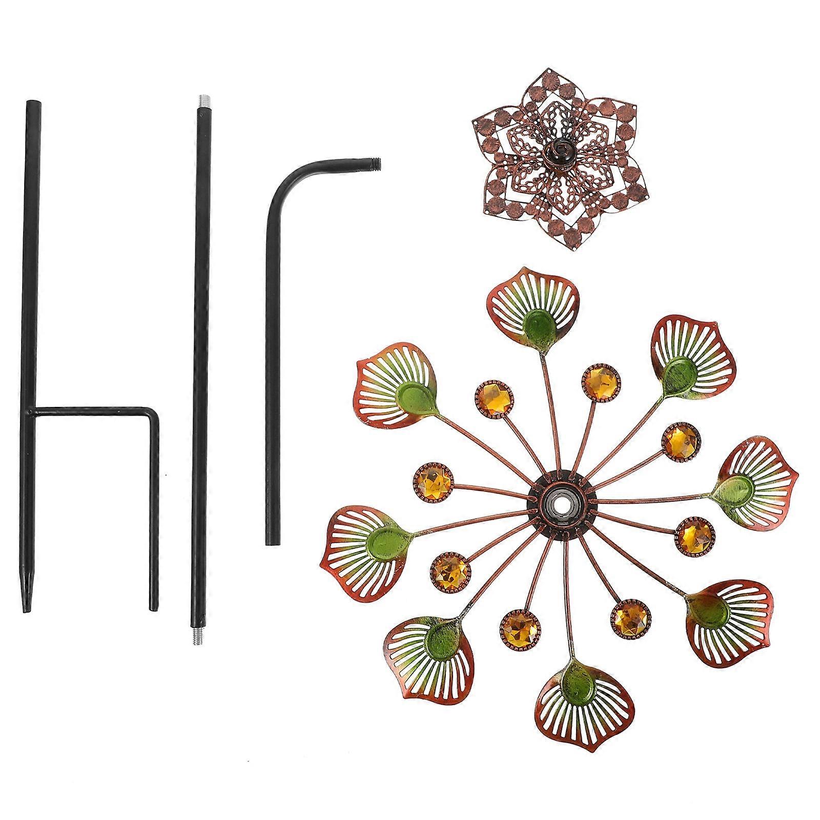 Garden Decoration Windmill Iron Art Windmill for Yard Use 1Pcs