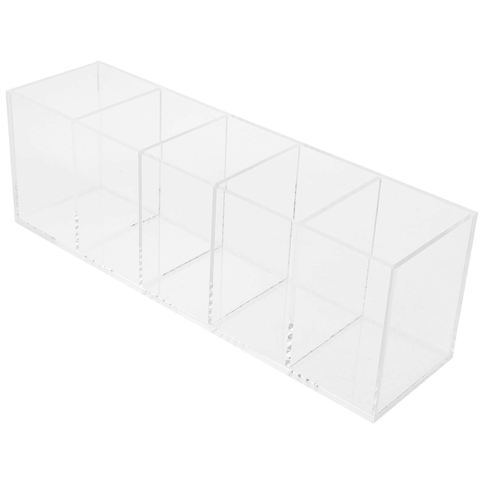Acrylic Pen Holder for Storage Practical Transparent Makeup Organizer