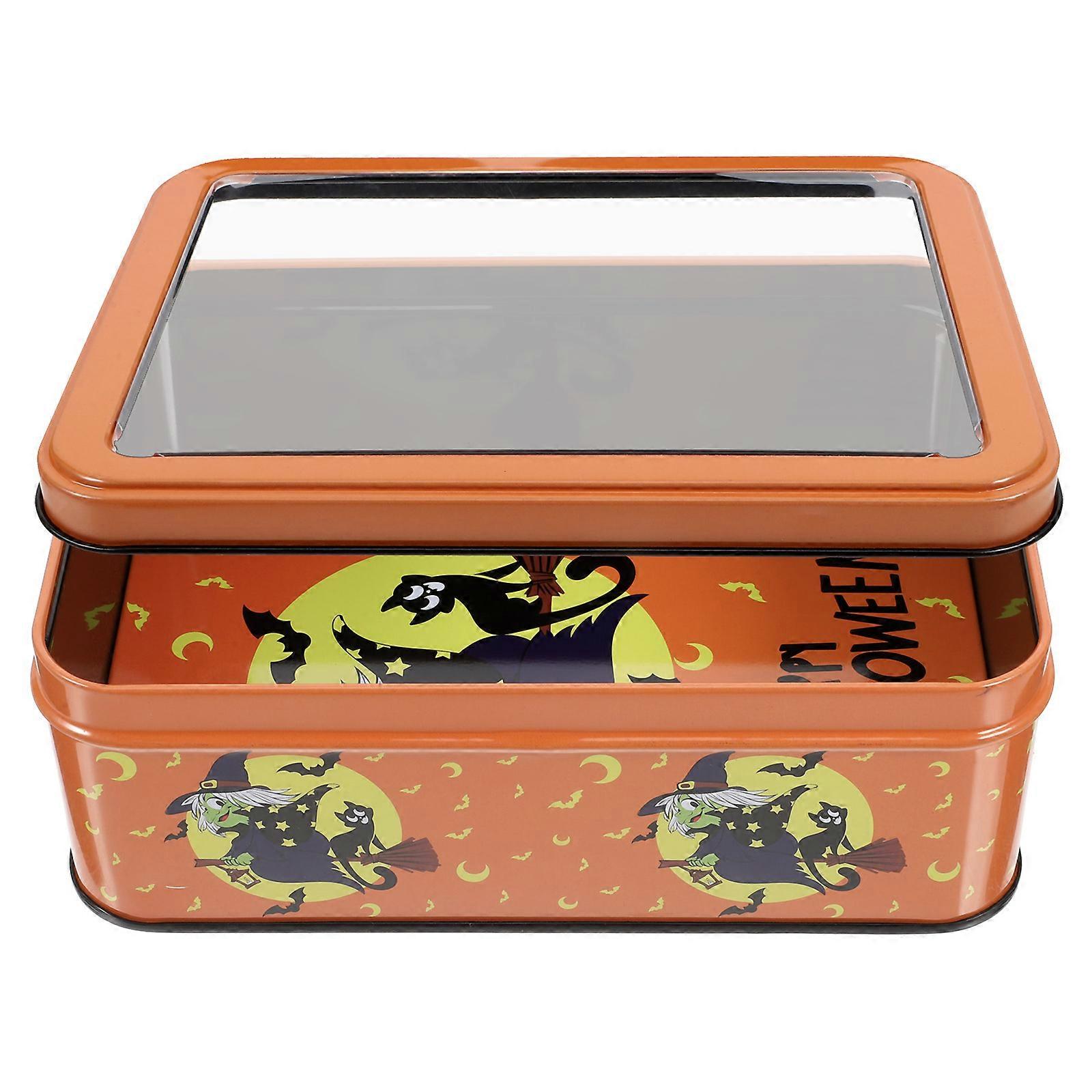 Halloween Candy Boxes Metal Tin Box for Treat Storage