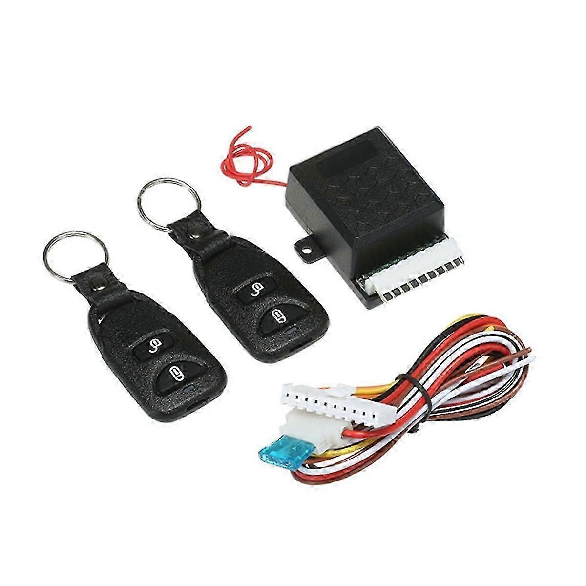 12V Universal Car Auto Remote Central Kit Door Lock Locking Vehicle Keyless Entry System with 2 Remote Control
