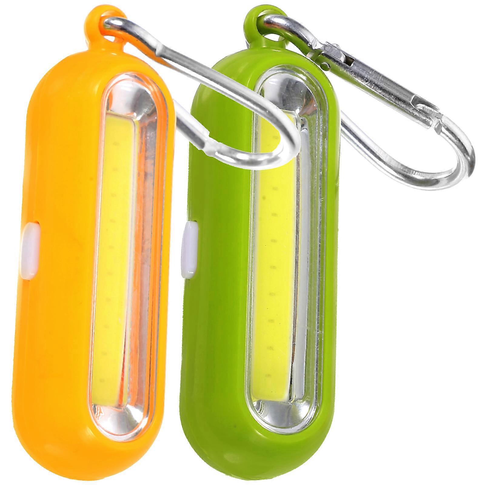 Keychain Flashlight Portable Hard Light Torch for Outdoor Use 2Pcs