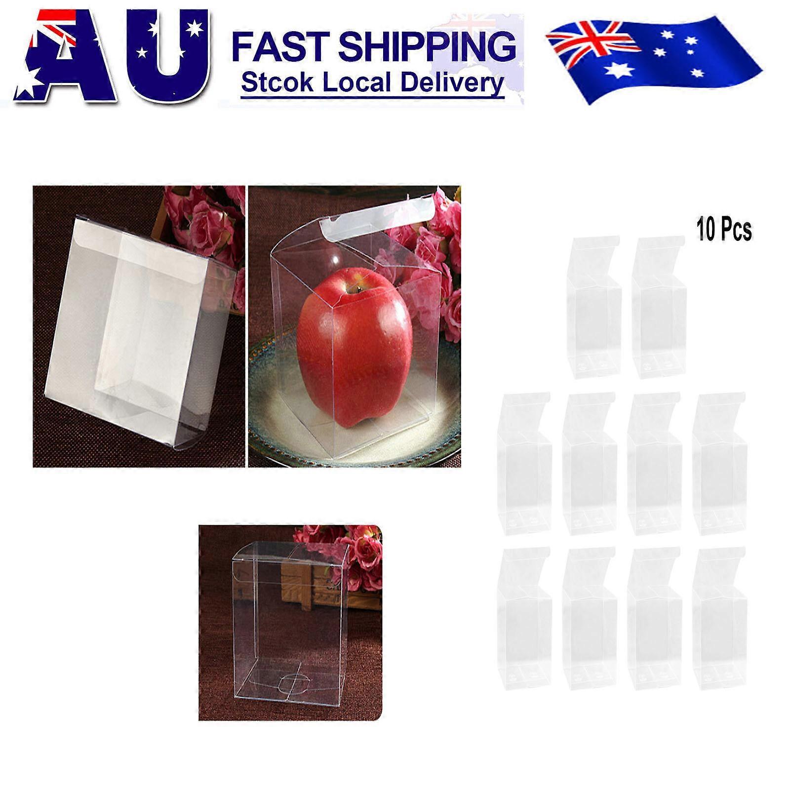 PVC Packaging Box Clear Transparent Cube Box for Gift Packing 10Pcs