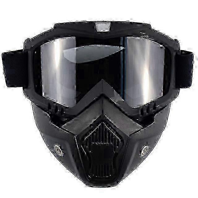 2025 Windproof Shark Motorcycle Goggles for Open Face Helmets