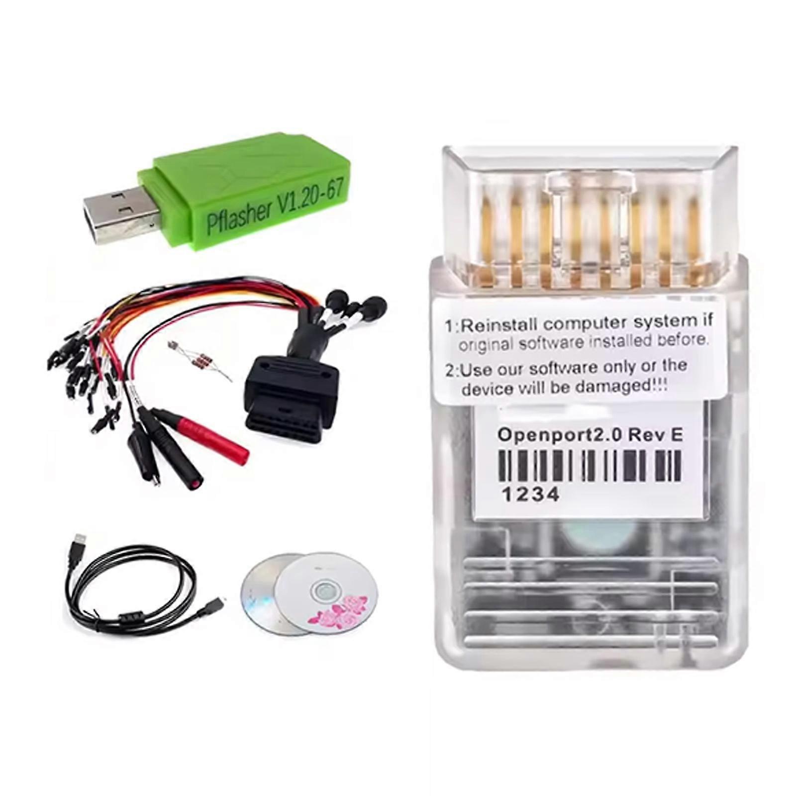 Car Enthusiasts OBD2 Engine Control Unit Programming Scanner Kit Includes Dongle And Jumpers For DIY Diagnostics Tuning Multicolor