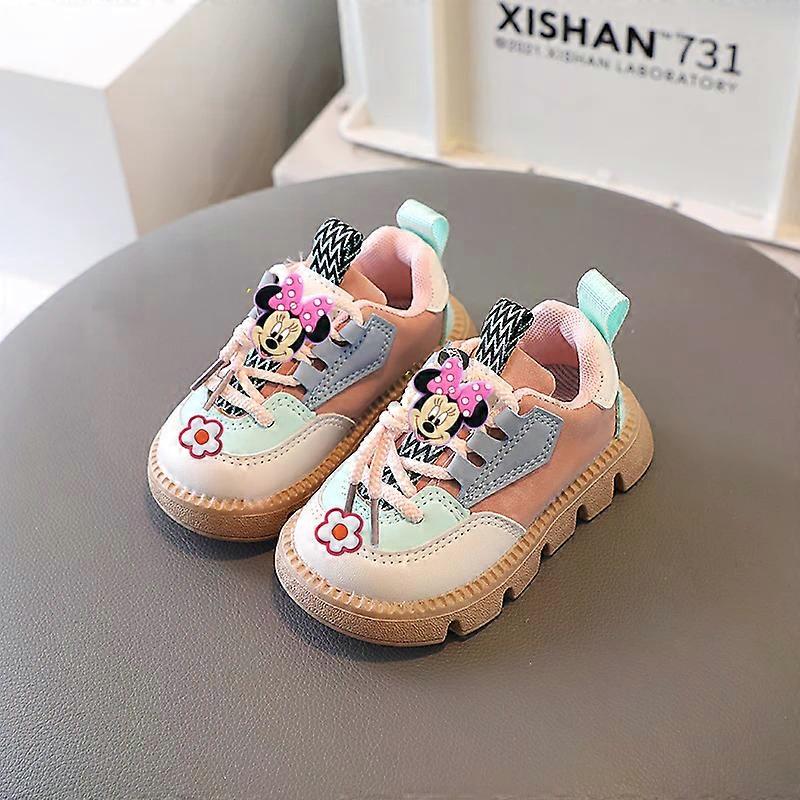 Disney Children's Board Shoes Spring and Autumn Boys Sneakers Girls' Casual Shoes Mickey Mouse Soft Sole Baby Toddler Shoes