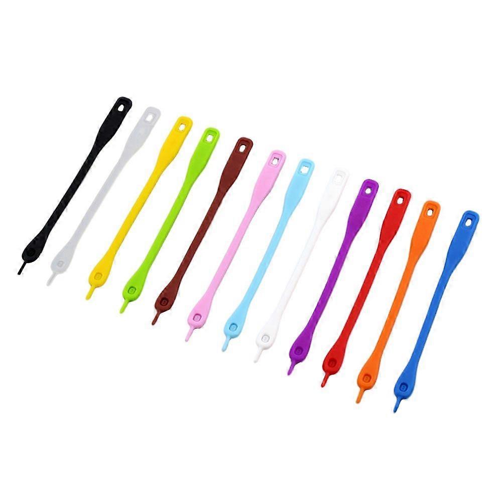 12Pcs Silicone Perforation Design Wine Cup Markers Cup Identifiers (Assorted Color)