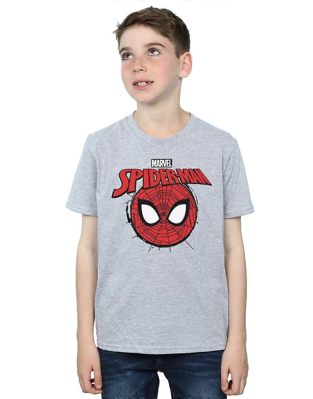 Marvel Boys Spider-Man Logo Head T-Shirt