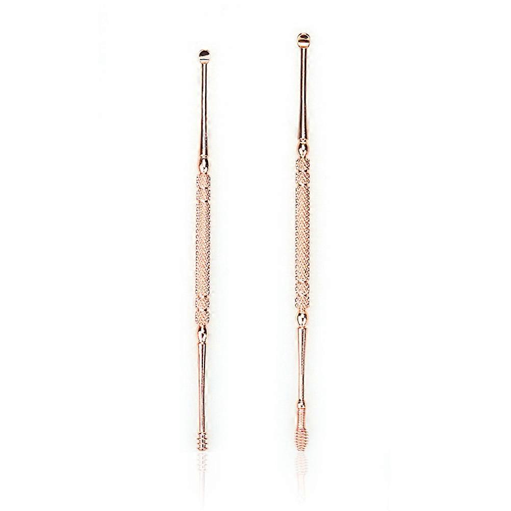 Ear Spoon Stainless Steel Spiral Double Head Tool for Cleaning Use