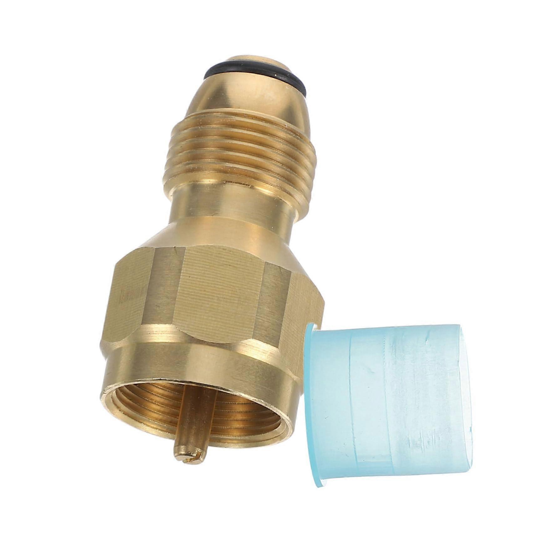 Propane Tank Adapter with Brass Fitting,  Pressure Tolerance for Gas Grill and Camping