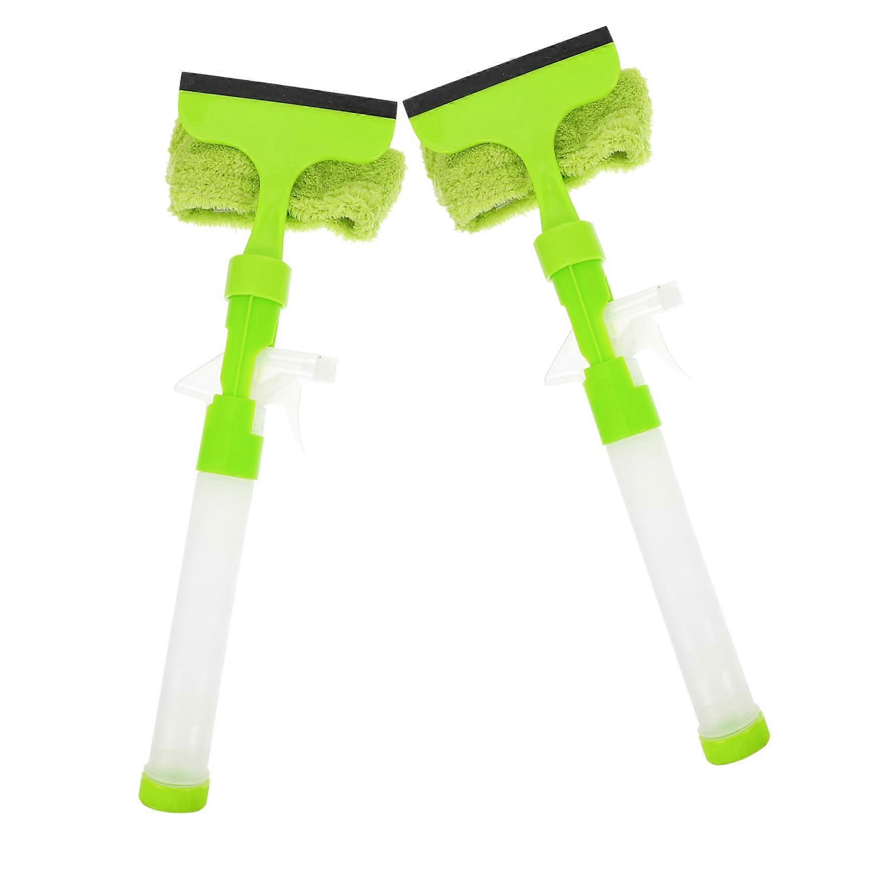 2pcs DoubleSided Window Cleaning Squeegee with Ergonomic Handle Grip for Streak Glass