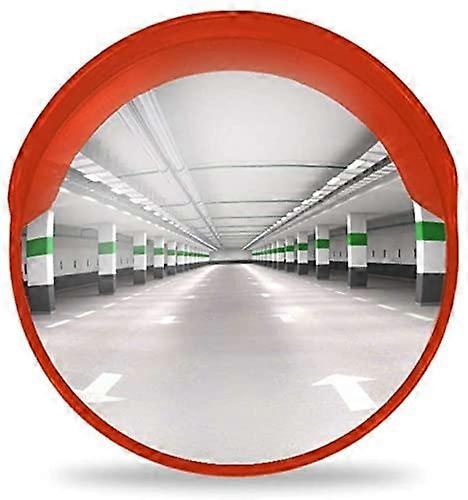 60cm Convex Traffic Mirror Outdoor Security WideAngle Safety View ScratchResistant with Adjustable Wall Mount