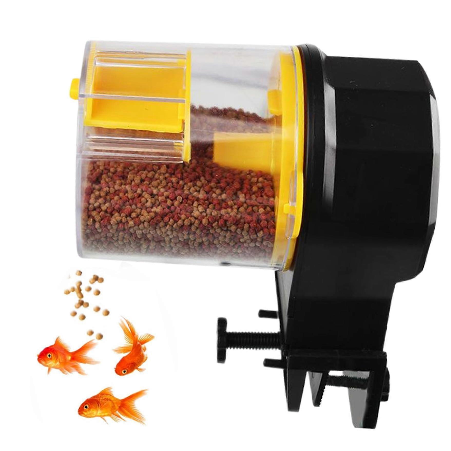 Automatic Fish Feeder 210ML 100ML with Timer, Programmable Aquarium Dispenser for Tank or Pond