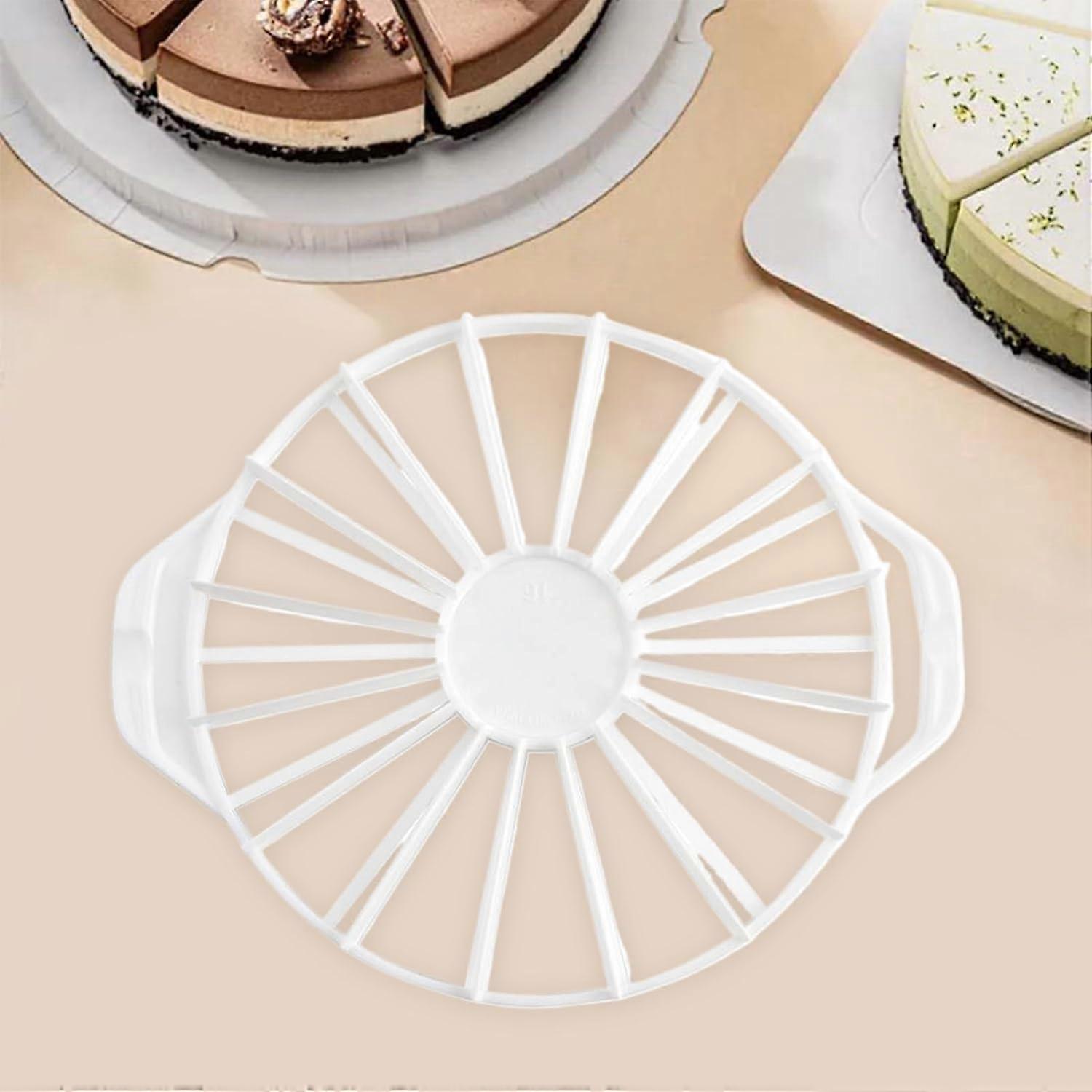 Cake Slicer with Even Slice Precision, Adjustable Portion Control and NonSlip Grip for Round Cakes