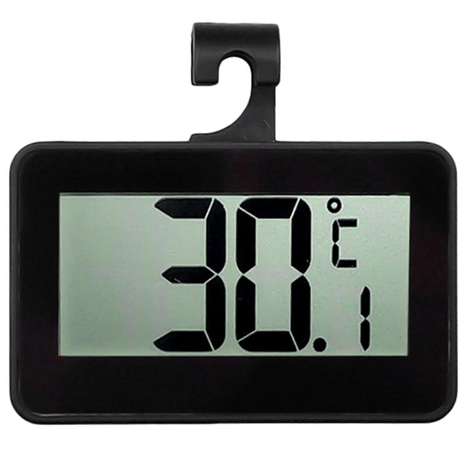 2pcs Digital Refrigerator Thermometer with Large LED Display for Fridge Freezer and Room Use