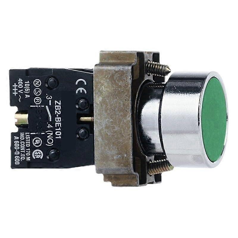 XB2BA Flat Head Push Button Switch 5V Metal Momentary Control Signal with MultiColor Options