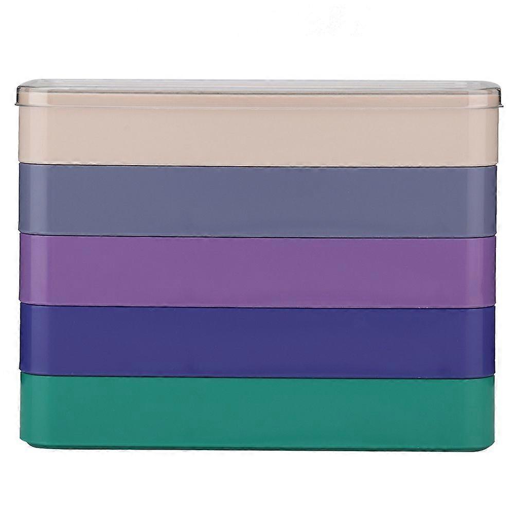 5-layer rectangular storage box for watch parts, tools and hardware.