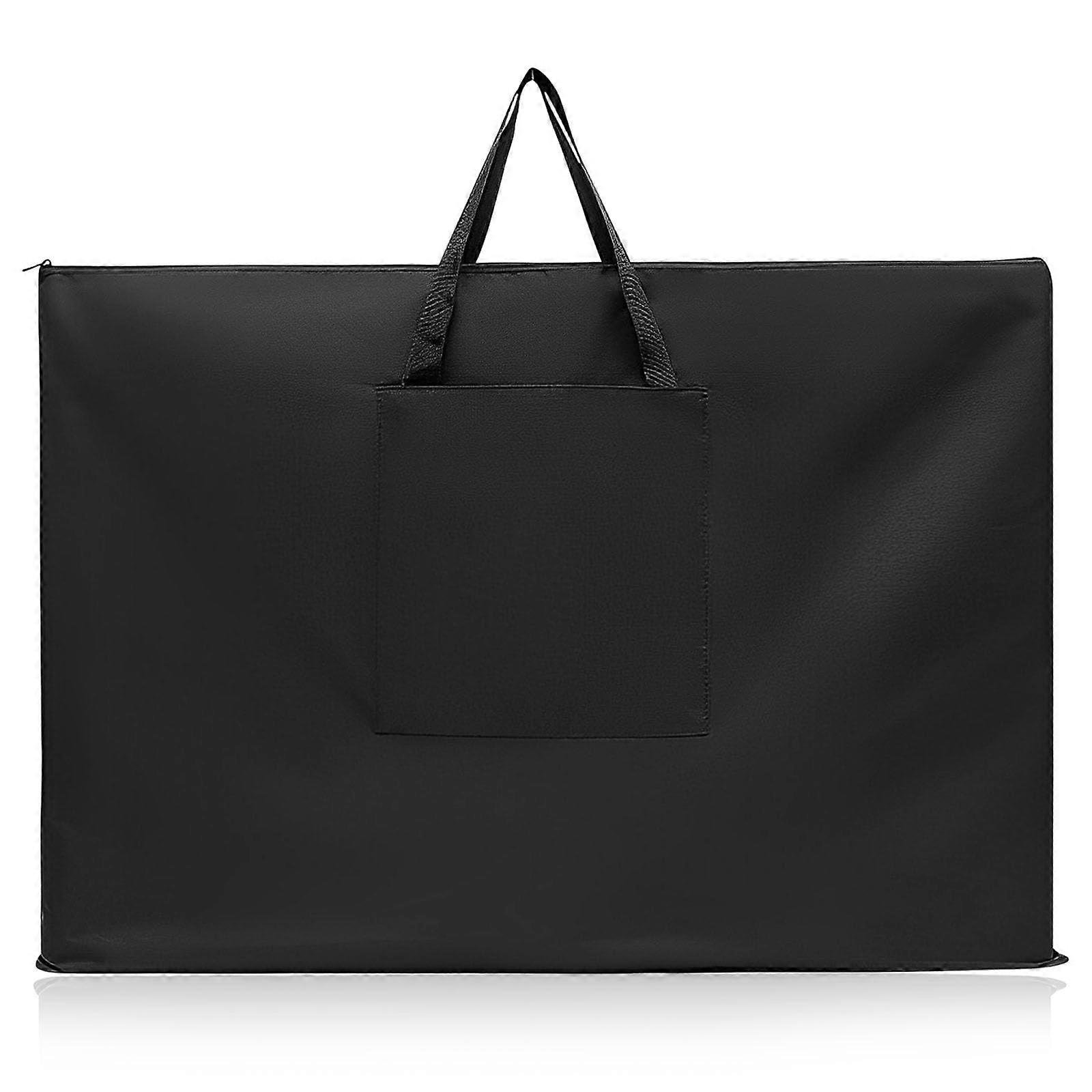 A1 Art Portfolio Case with WideMouth Access, Large Capacity Bag with Pockets and Shoulder Strap