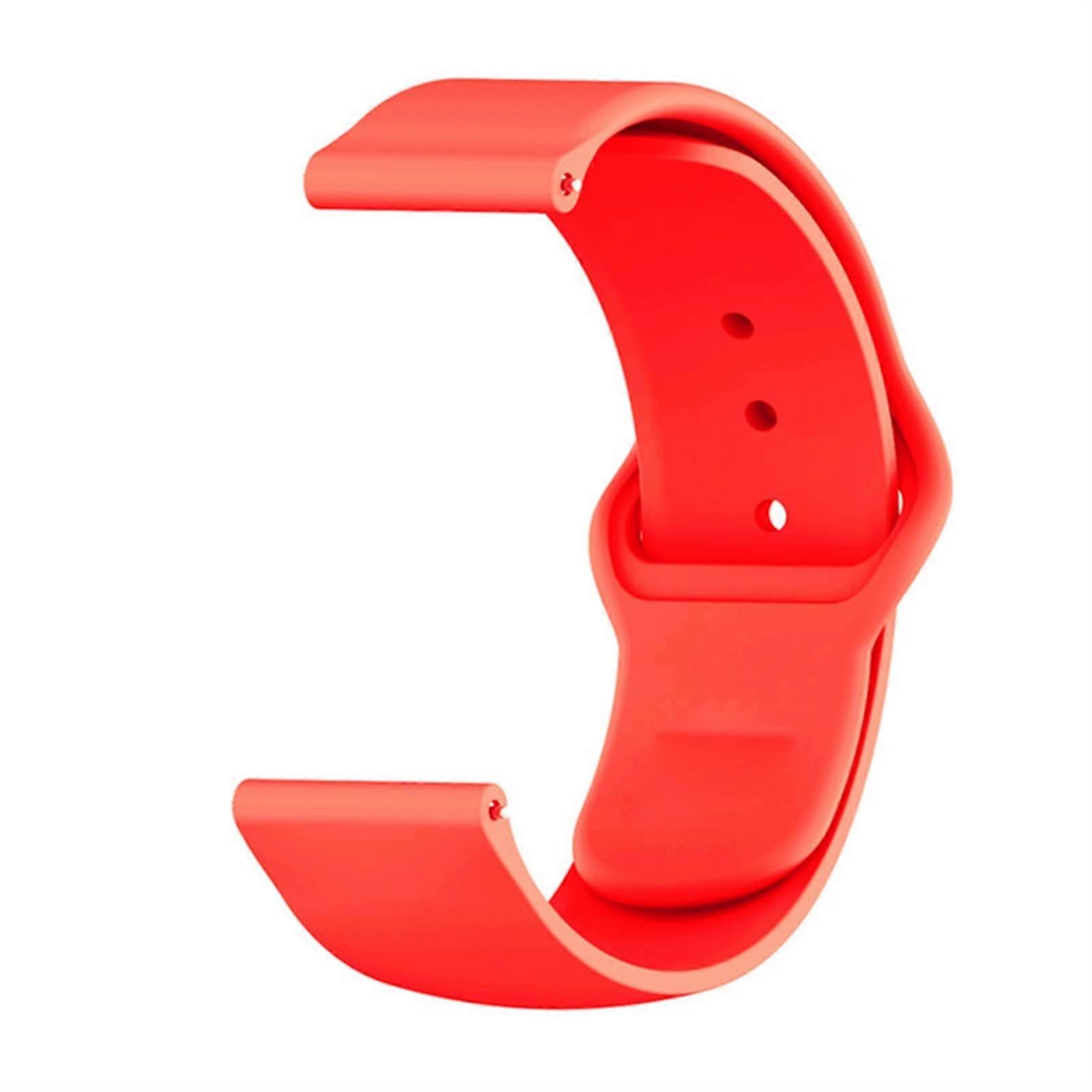 Red Silicone Replacement Band 20mm Adjustable Comfortable Durable Fit for GTS 2 Watch