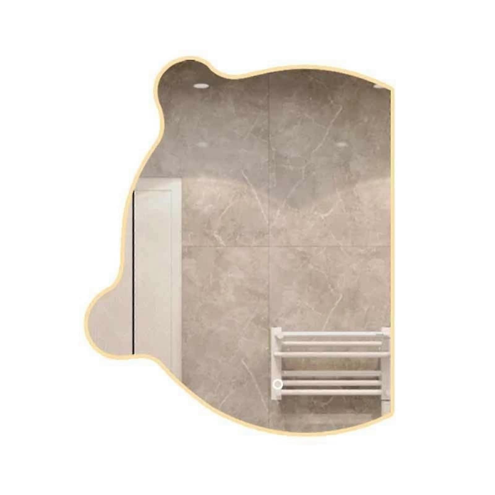 Smart Bathroom Mirror with AntiFog Heating, Touch Control, LED Time and Temperature Display