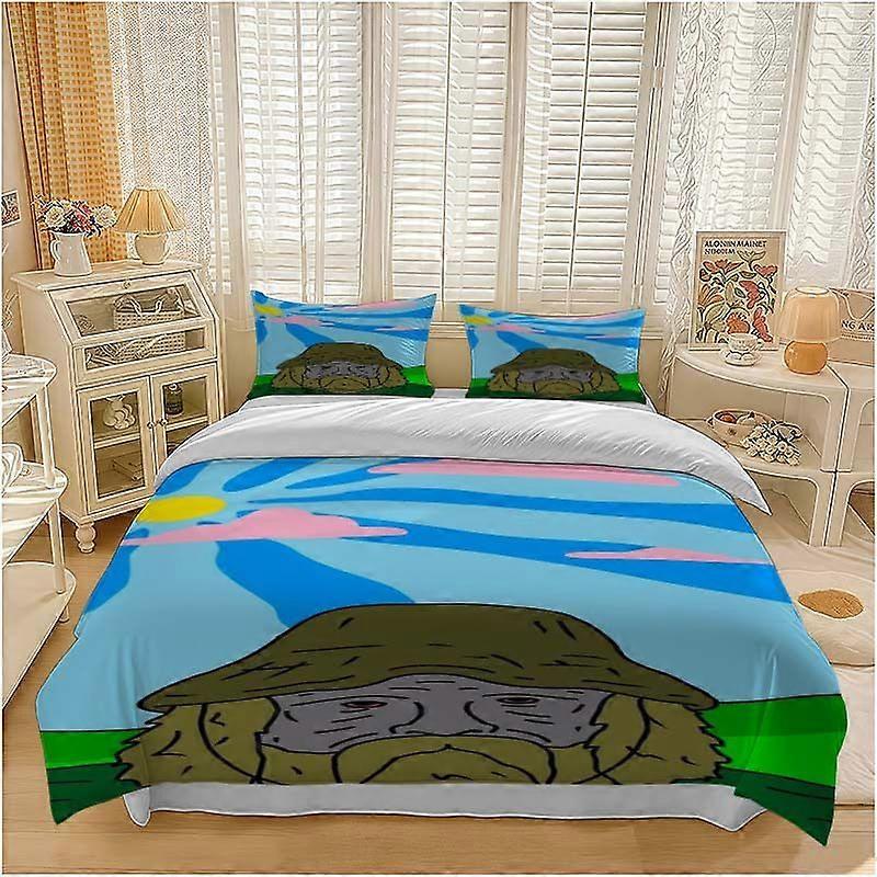 Forest Wise for Man in Green Pattern Bedding Set Soft and Comfortable Bedding Set
