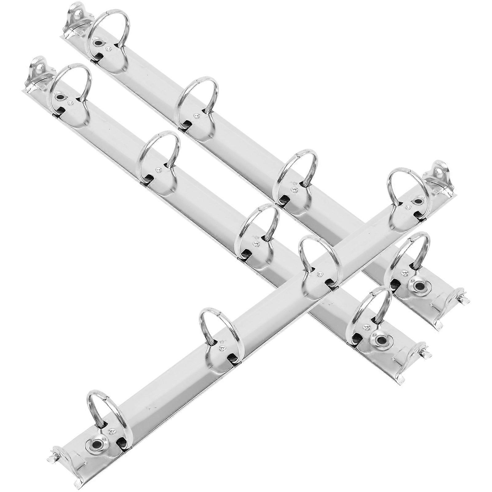 Metal Binder Spine Inserts for Loose Leaf Binding with 3Pcs Paper Spine Clips