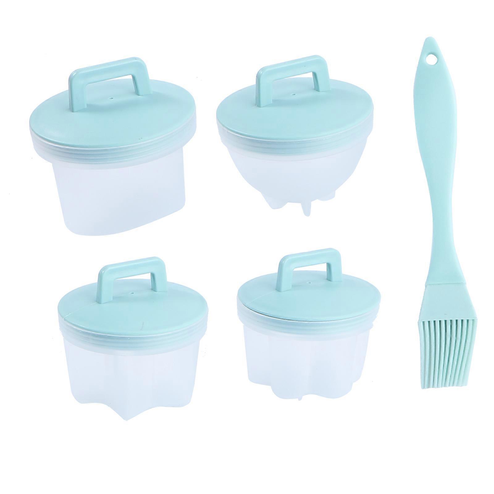 Steamed Egg Bowl Mini Egg Cooker for Cooking Use 4Pcs Microwave Set