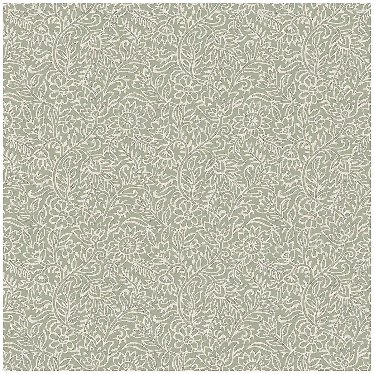 Ruskin Green Wallpaper