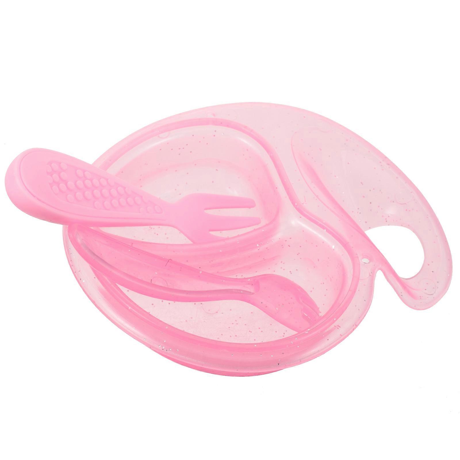 Kids Playing Kitchen Toy Set Featuring Pink Plastic Mini Tableware