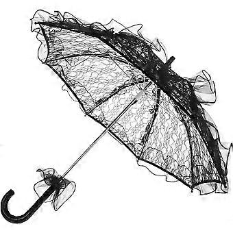 Lace Umbrella For Weddings Halloween Multi-functional Lace Umbrella Bridal Parasol Portable Small Lace Parasol Wedding Lace Parasol Photo Prop