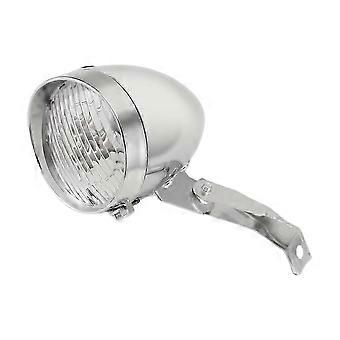 Rétro Vélo Vélo Accessoire Lumière Avant Support Vintage 3LED Phare (Argent)