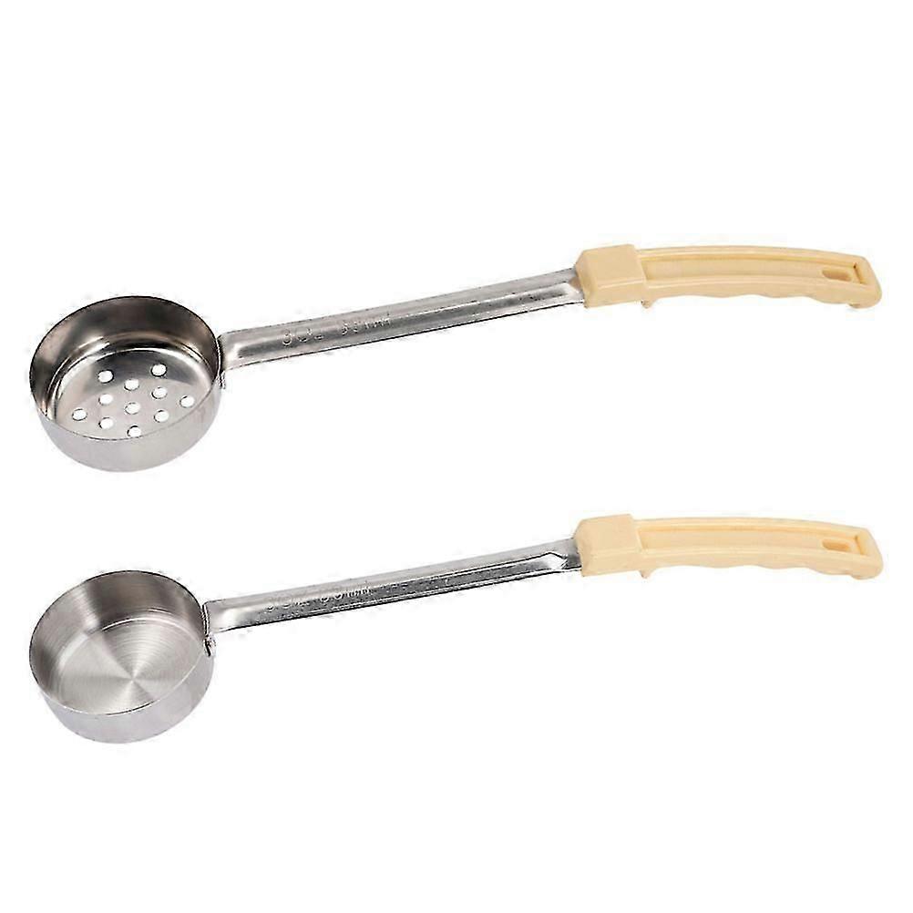 Pizza Sauce Ladle for Serving 2Pcs Flat Bottom Kitchen Spoons