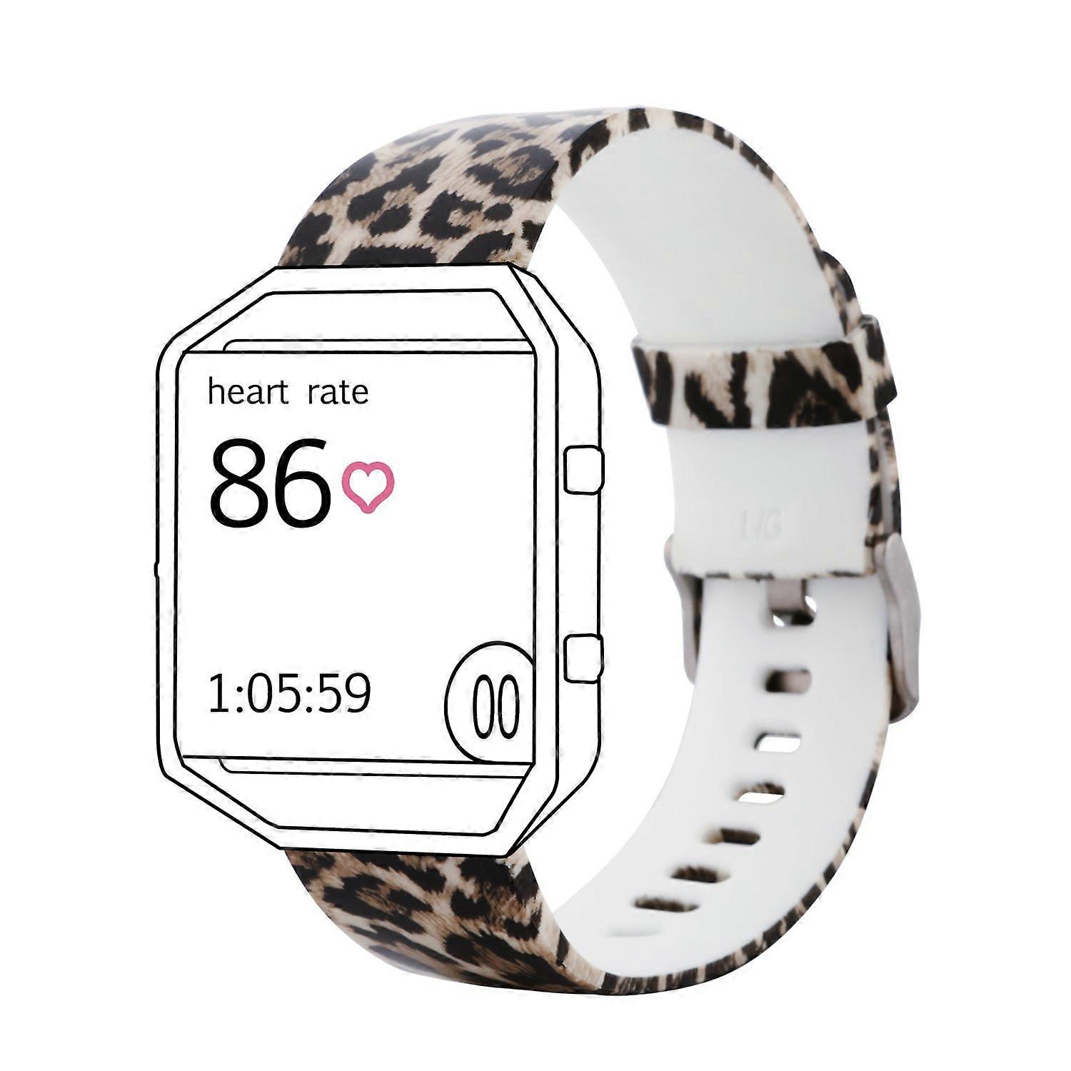 Silicone Replacement Straps Bundle with Classic Buckle for Fitbit Blaze