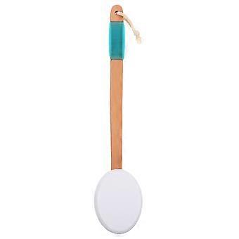 Shower Body Brush Sunscreen Applicator Long Handle Back Scrubber for Skin Exfoliating