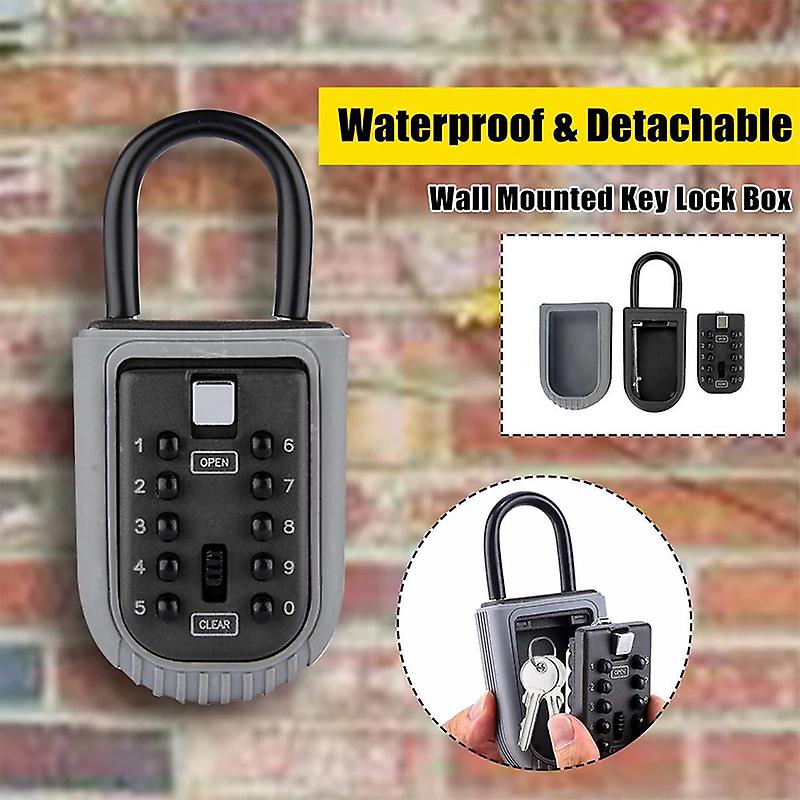 Key Lock Box Keys Safe Storage Security Combination Lock Box With 4 Digit Combination