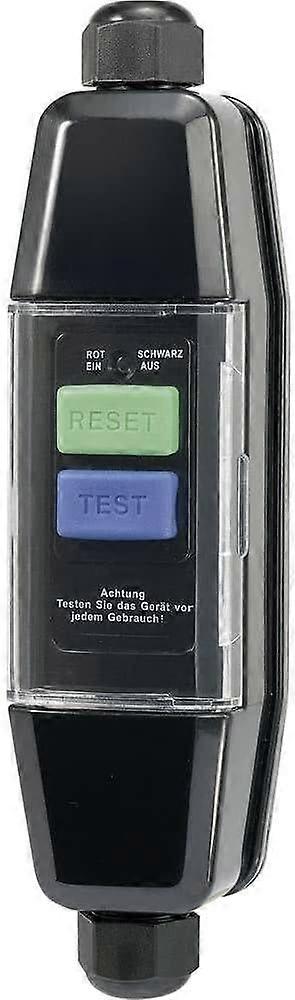 Intermediate switch - personal protection 230 V/AC black IP55