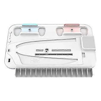 Dual Charging Dock Cooling Stand for PS5 SLIM/PS5 PRO, Consoles Station with Game Storage